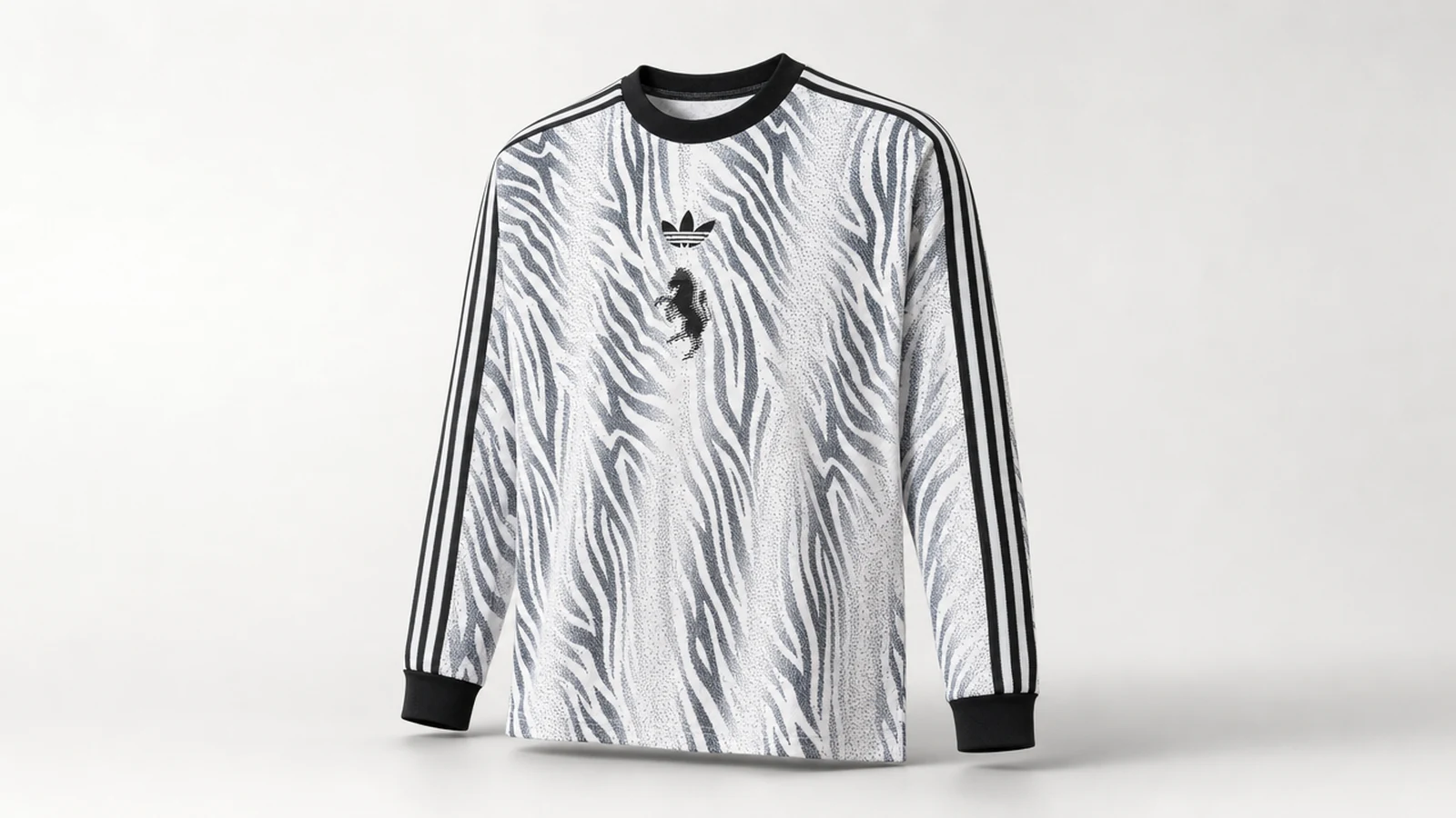 Juventus 26-27 lifestyler jersey surfaces with all-over zebra print