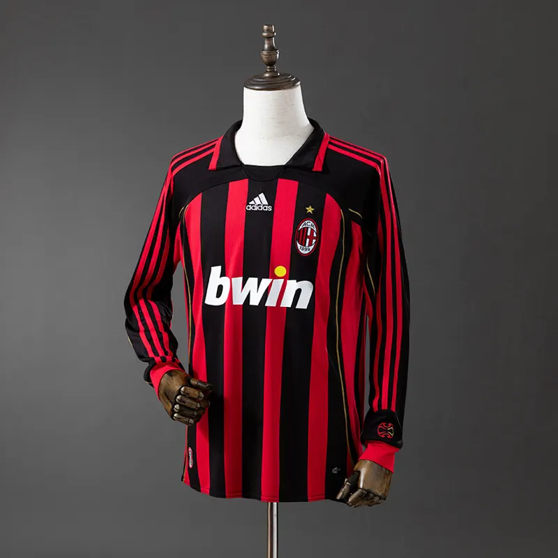 AC Milan Home Long Sleeve Shirt 2006/07 &mdash; front view