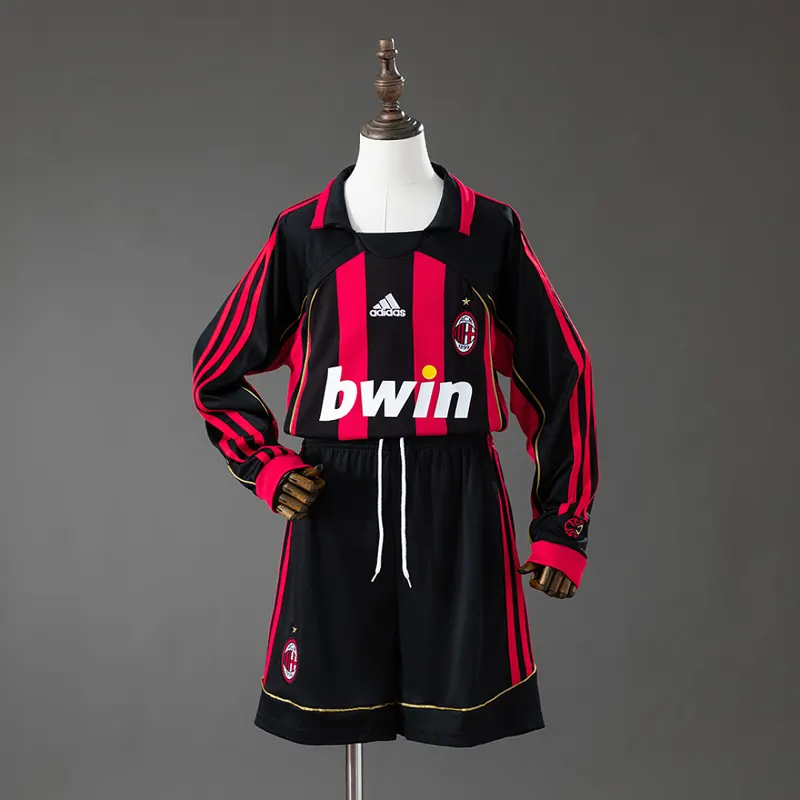 AC Milan Kids Home Long Sleeve Kit 2006/07 &mdash; front view