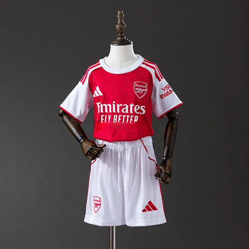 Arsenal Kids Home Kit 2025/26 &mdash; front view