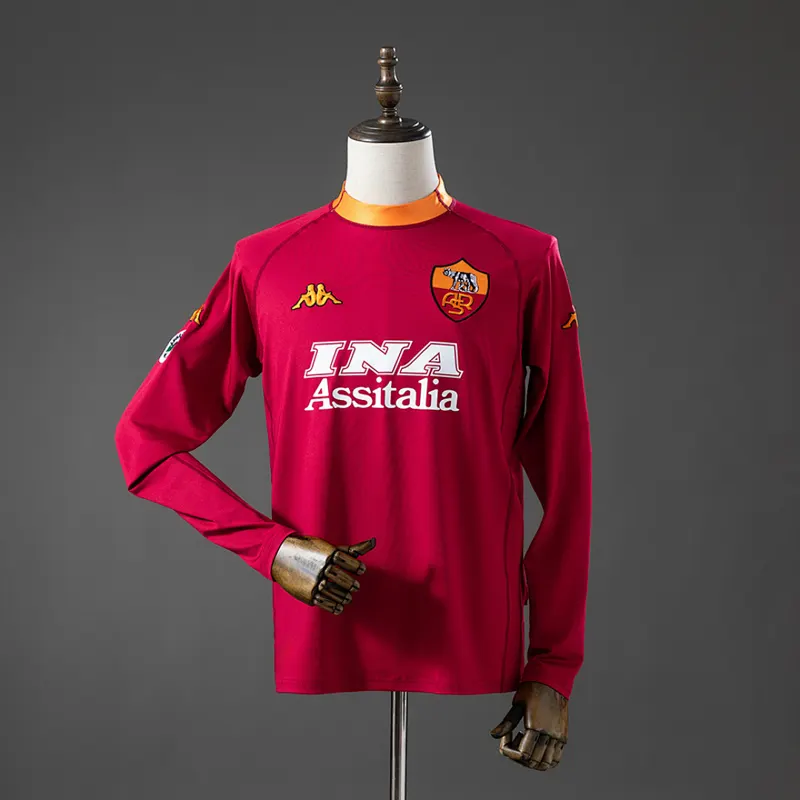 AS Roma Camisa titular manga longa 2000/01