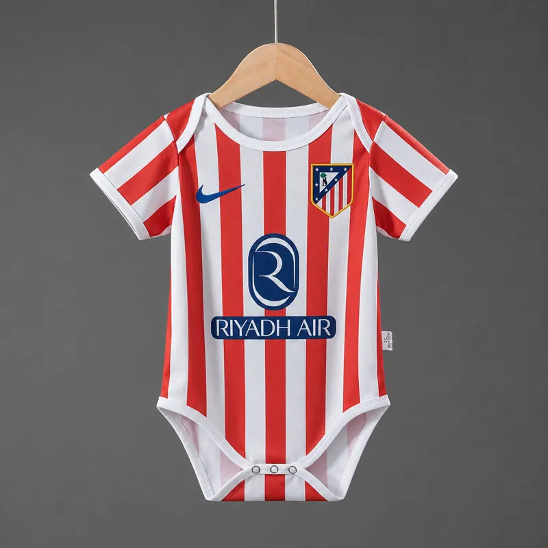 Atletico Madrid Baby Home Shirt 2025/26 &mdash; front view