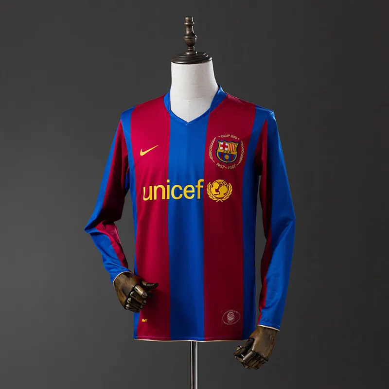 Barcelona Camisa titular manga longa 2007