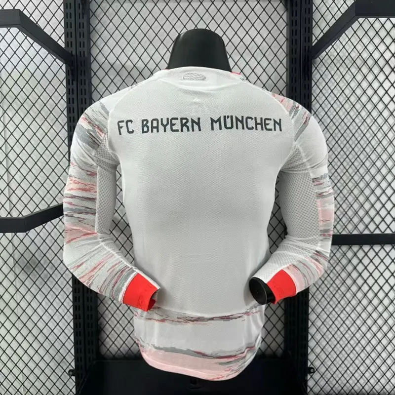 Bayern Munich Away Long Sleeve Shirt &mdash; back view