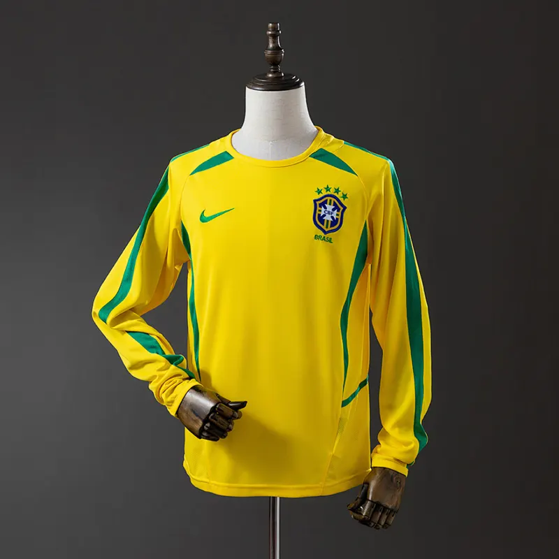 Brazilië Thuisshirt lange mouw 2002