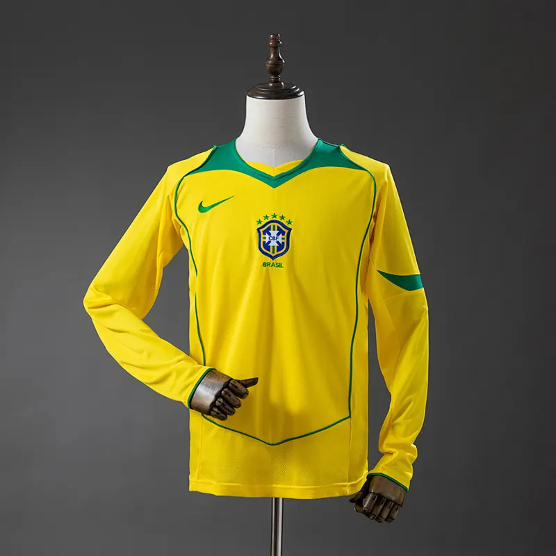 Brazilië Thuisshirt lange mouw 2004