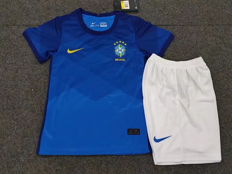 Brasil Equipación visitante niño