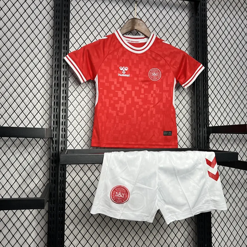 Dänemark Kinder Heim-Trikotset 2024