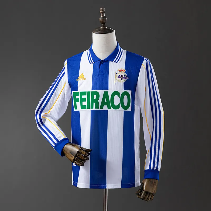 Deportivo La Coruna Camisa titular manga longa 1999/00
