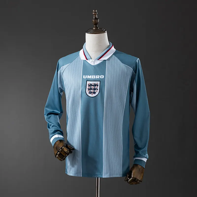 England Away Long Sleeve Shirt 1996 &mdash; front view