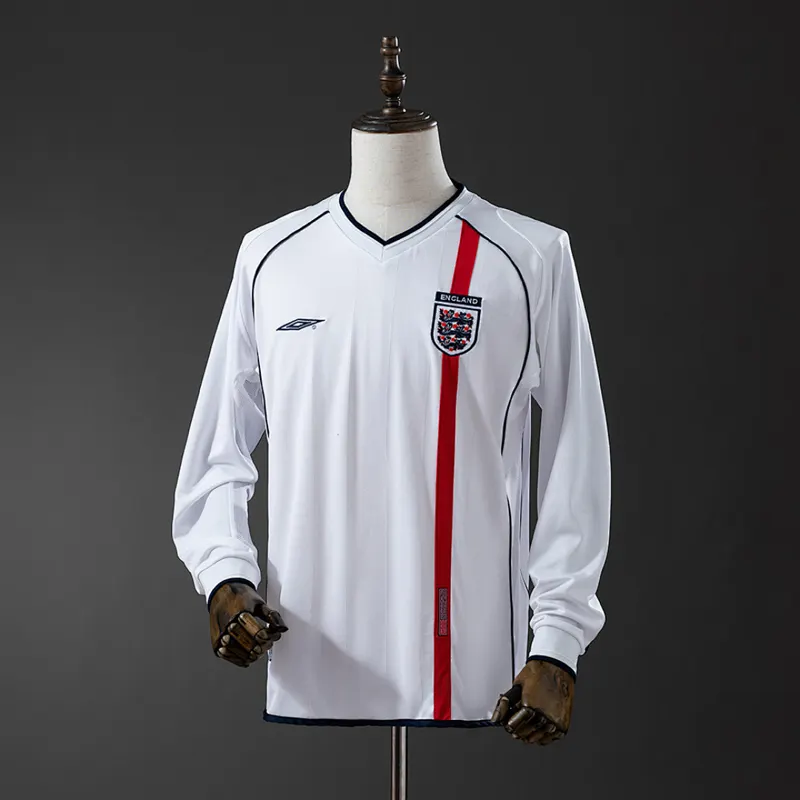 England Home Long Sleeve Shirt 2001 &mdash; front view