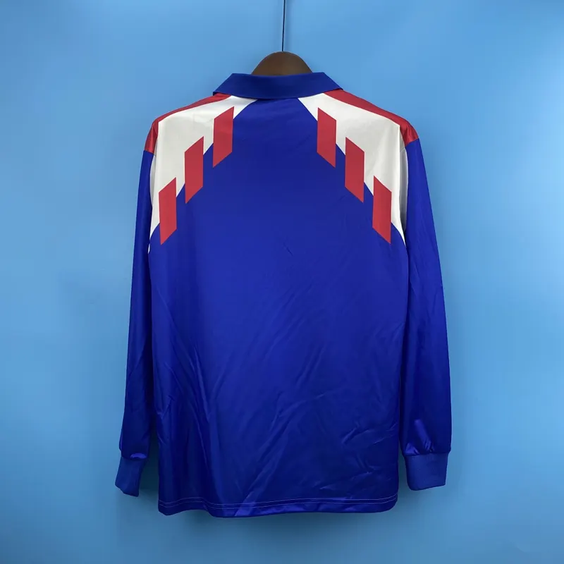 France Home Long Sleeve Shirt 1988/90 &mdash; back view