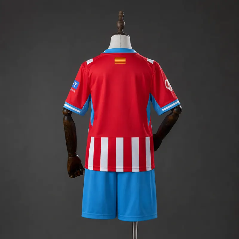Girona Kids Home Kit 2026/27 &mdash; back view