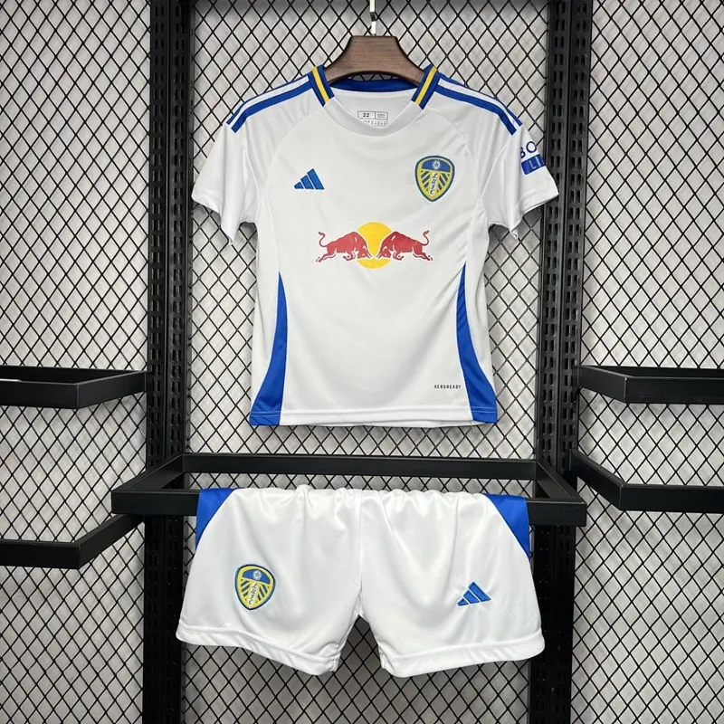 Leeds United Kids Home Kit 2024