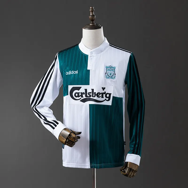 Liverpool Koszulka wyjazdowa długi rękaw 1995/96