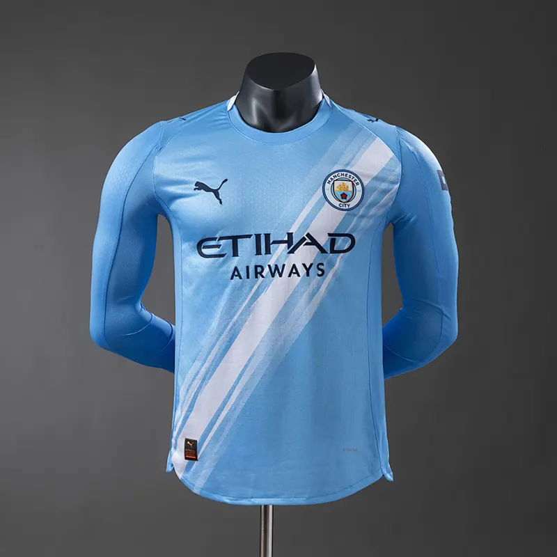 Manchester City Home Long Sleeve Shirt 2025/26
