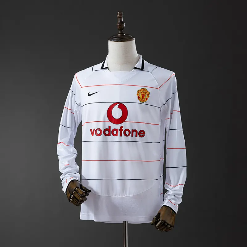 Manchester United Camisa reserva manga longa 2003
