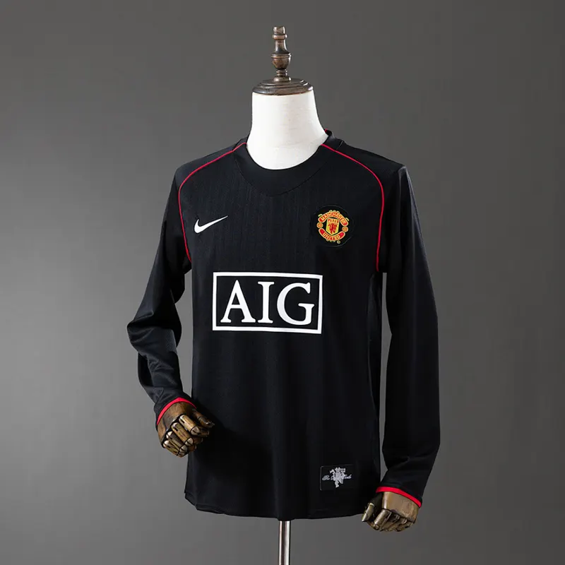 Manchester United Auswärtstrikot Langarm 2007/08
