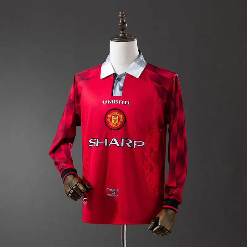Manchester United Home Long Sleeve Shirt 1996 &mdash; front view