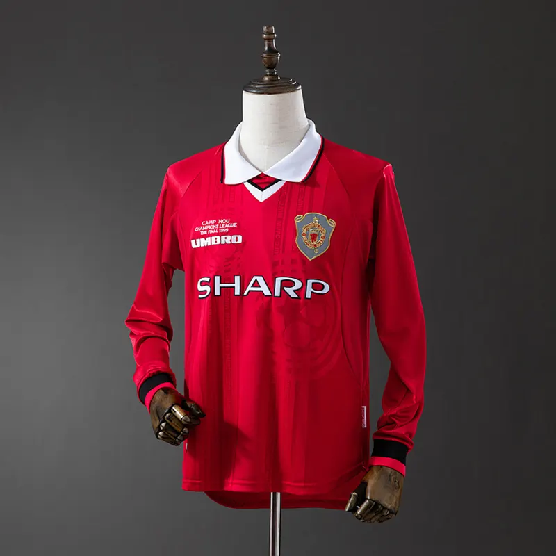 Manchester United Home Long Sleeve Shirt 1999 &mdash; front view