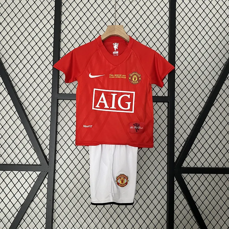 Manchester United Kids Home Shirt 2007/08