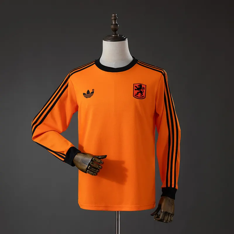 Netherlands Home Long Sleeve Shirt 1980