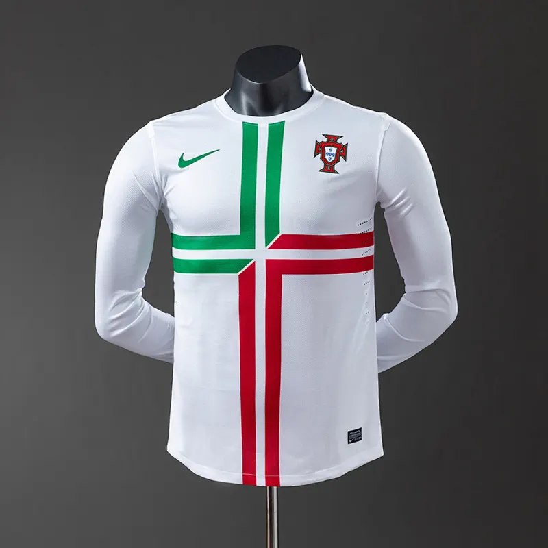 Portugal Koszulka wyjazdowa długi rękaw 2012