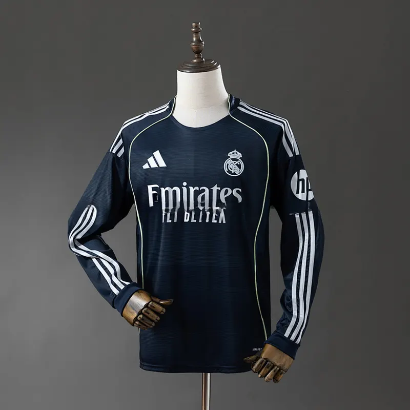 Real Madrid Auswärtstrikot Langarm 2025/26