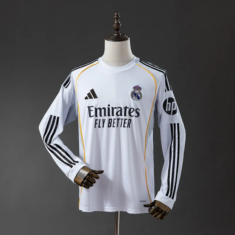 Real Madrid Maglia casa manica lunga 2025/26