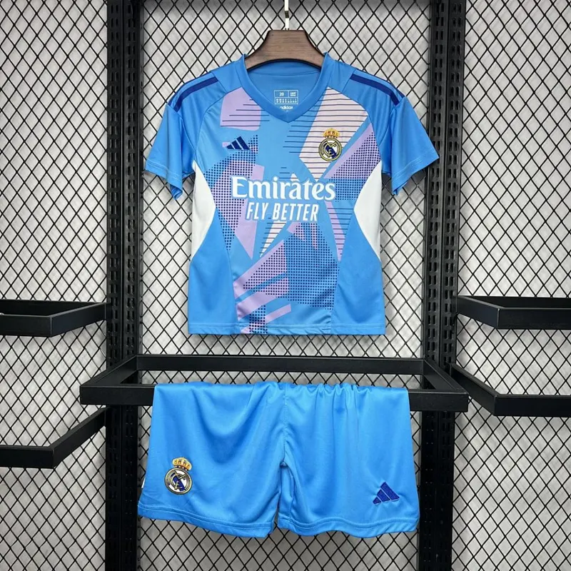 Real Madrid Kit de goleiro infantil 2024