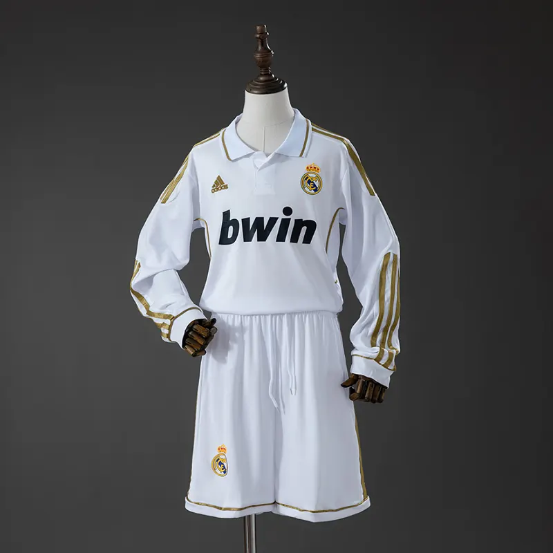 Real Madrid Kids Home Long Sleeve Kit 2011/12
