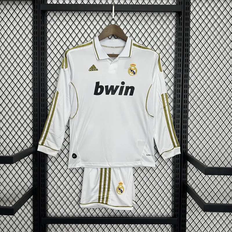 Real Madrid Kids Home Long Sleeve Shirt 2011/12