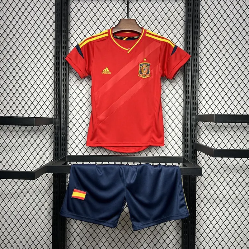 Spanien Kinder Heim-Trikotset 2012