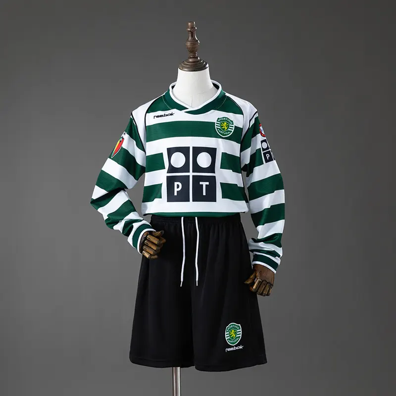 Sporting CP Kit titular infantil manga longa