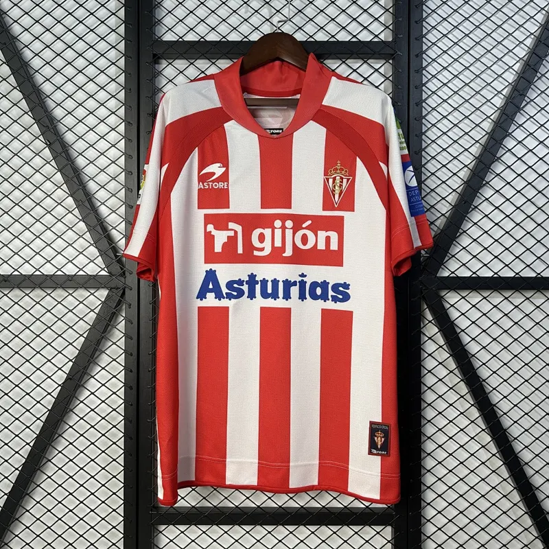 Sporting Gijon Heimtrikot 2008/09